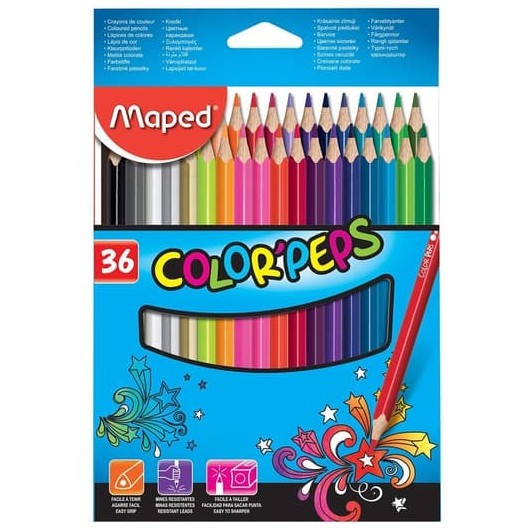 

Maped 36 Color Peps cardboard box