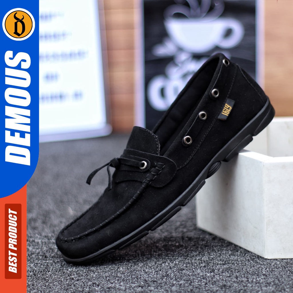 DEMOUS Ganbar - Sepatu Casual Pria Slip On