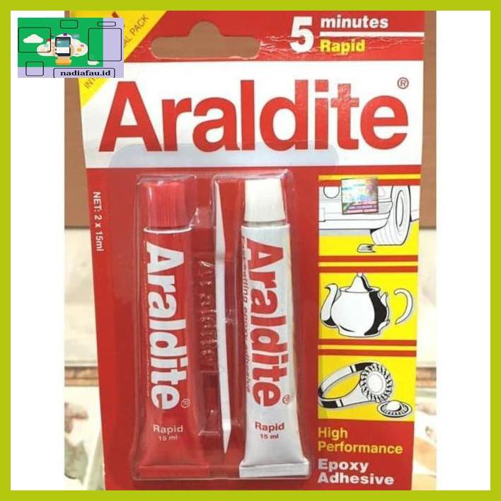 

R4E5Et- Araldite Merah 5 Menit Lem Besi Epoxy Rapid Minutes Adhesive 30 Ml Fyhf7T-