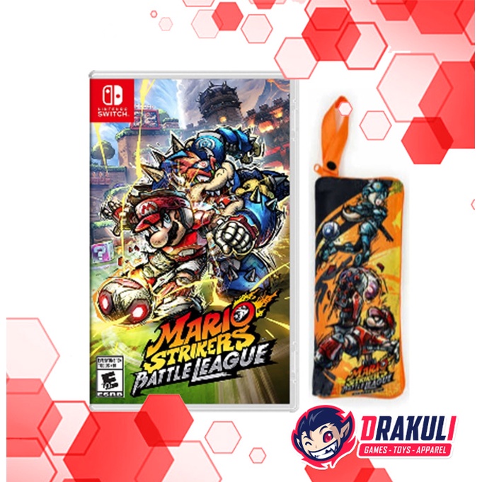 Switch Mario Strikers Battle League + Bonus Umbrella Pouch (Asia/English)