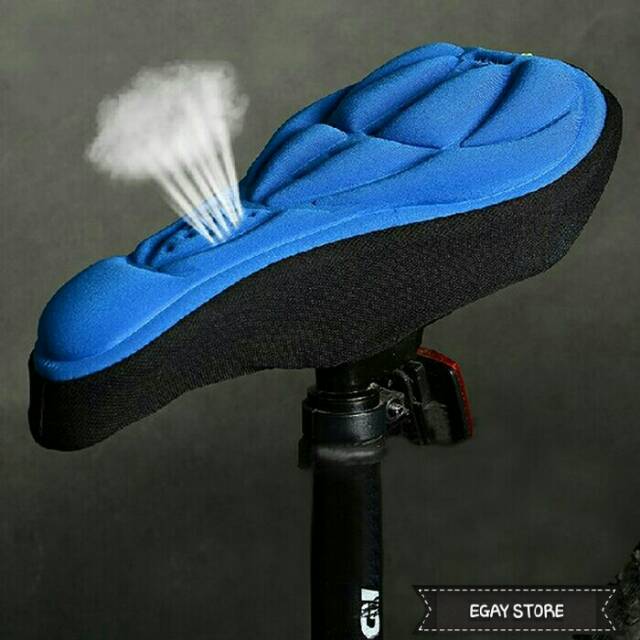 [Bayar DiTempat] Bantalan Jok Sadel Sepeda Empuk 3D / Gel Pad Saddle Bike Skotlet Reflektif Terbaru