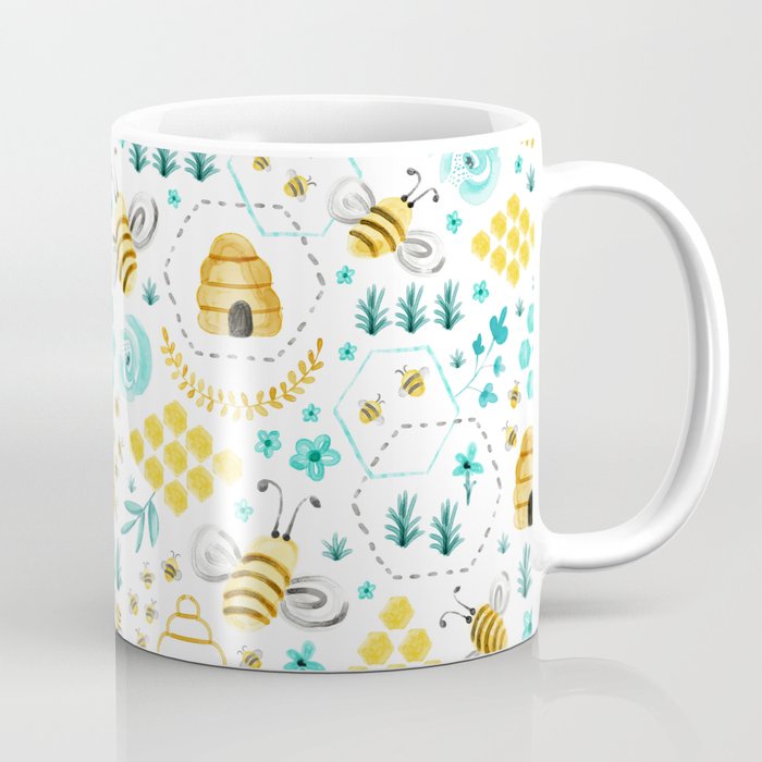 Mug Gelas Bussy Bees