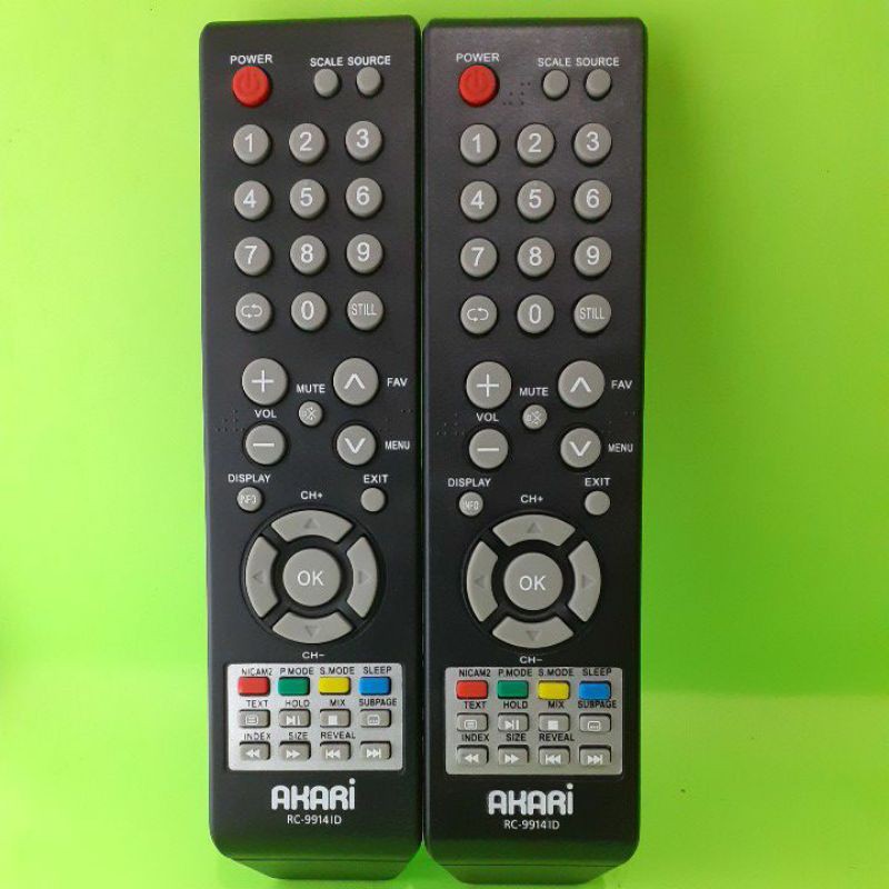 REMOT TV AKARI LCD LED TABUNG SLIM FLAT RC-99141D