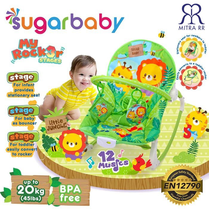 Sugarbaby Bouncer My Rocker 3 Stages/ Sugar Baby Bouncer Kursi Goyang Bayi