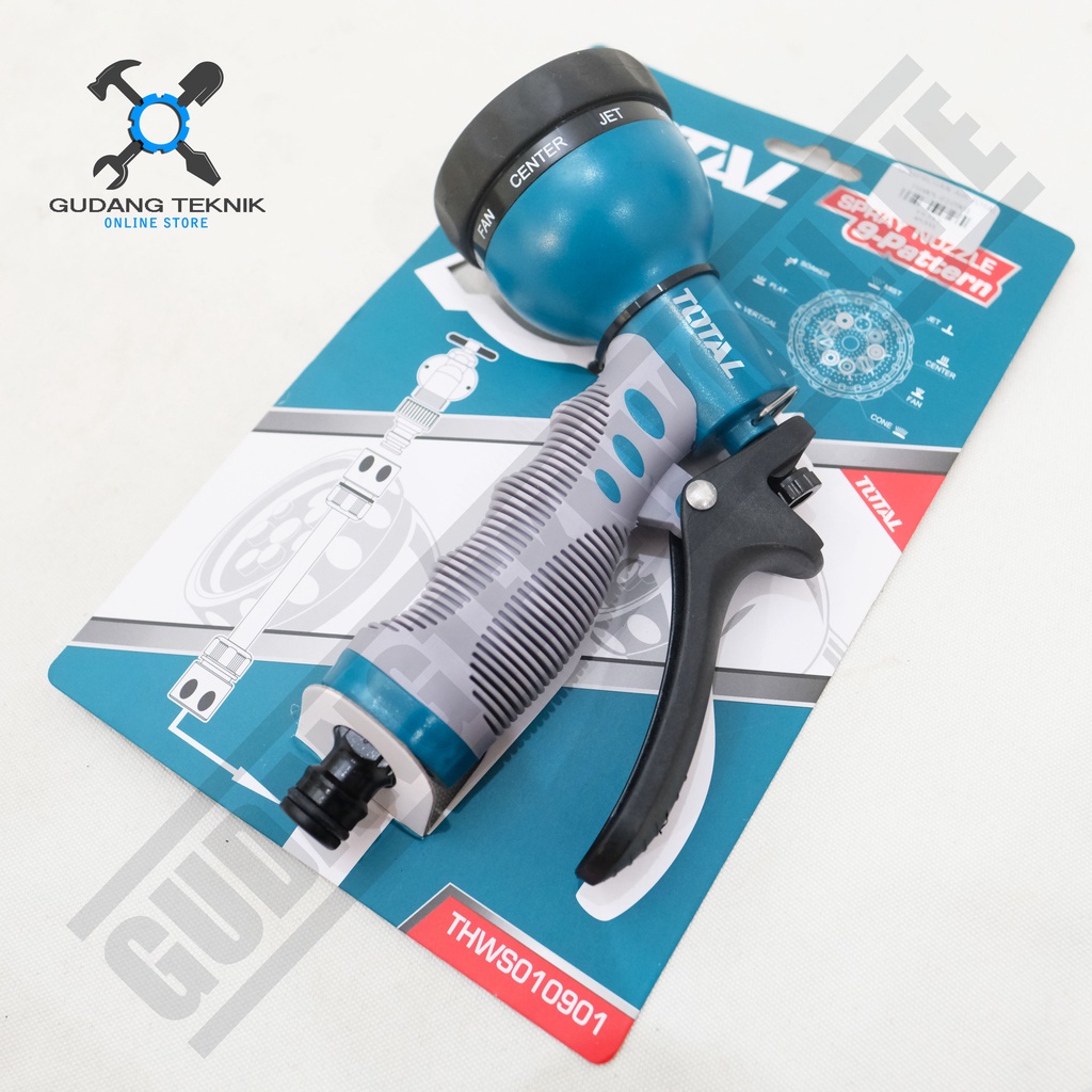 Kepala Semprotan Air TOTAL THWS010901 / Garden Water Hose Gun - Trigger Nozzle