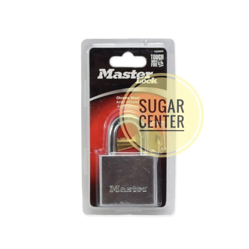 Master Lock Gembok Besi Chrome 2 Inci/Gembok Rumah/Gembok Kantor/Gembok Pagar/Gembok Besi