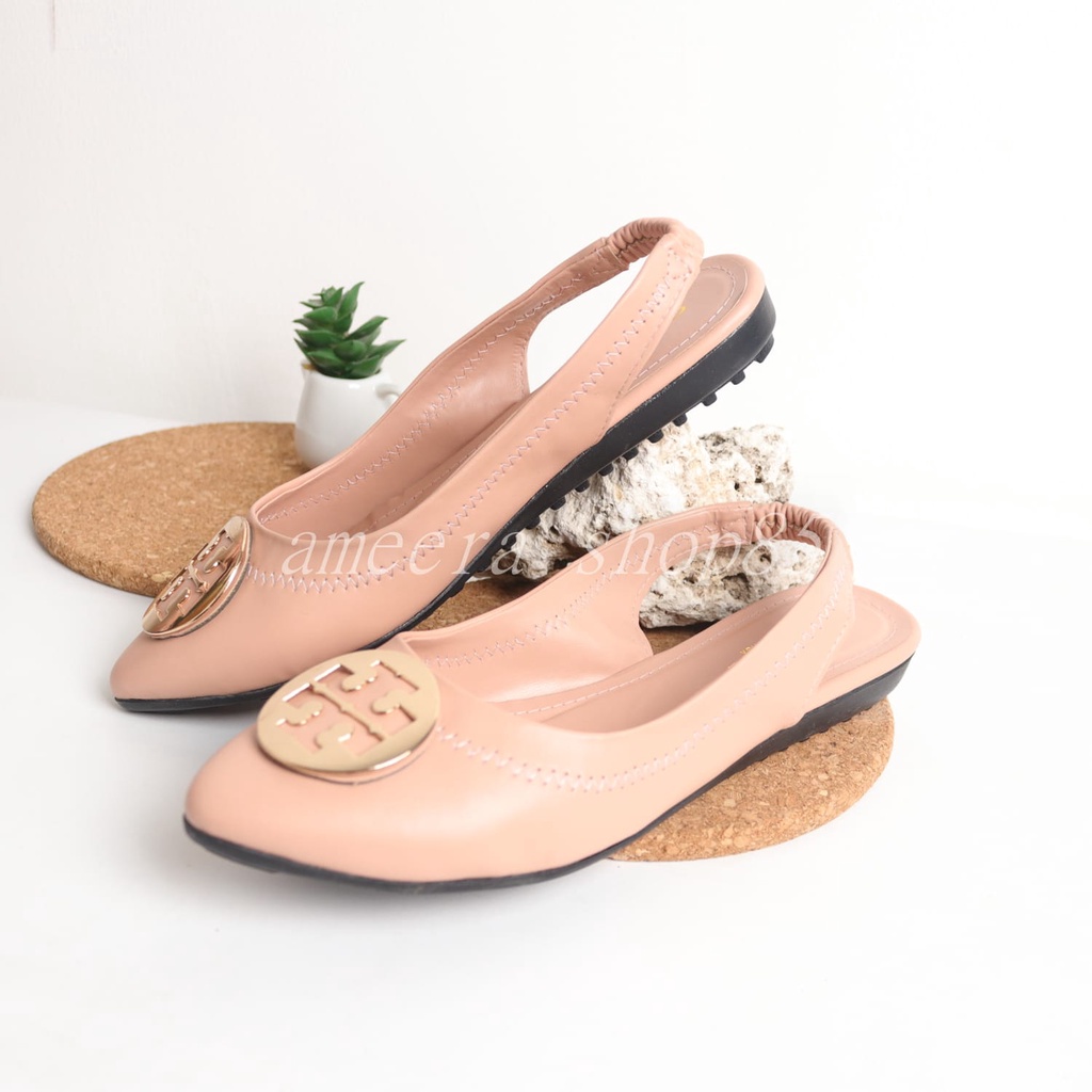 Sepatu wanita Flatshoes import tali belakang NEW GRATICA - MA049