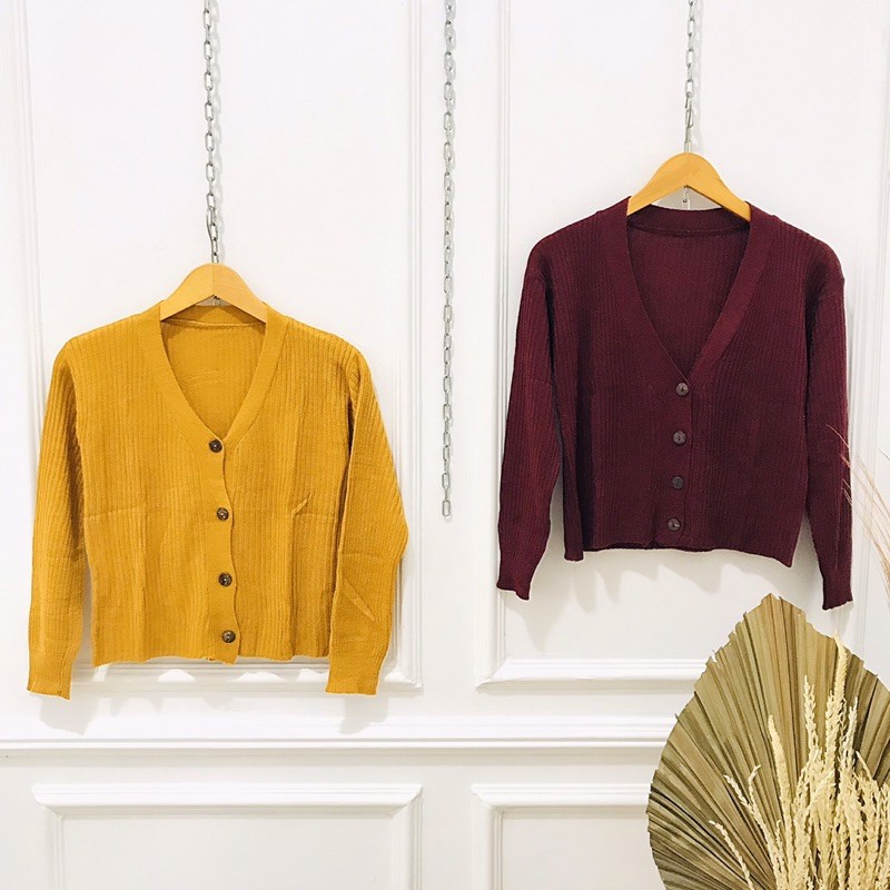 CARDIGAN CROP / WILLY CARDI BUTTON