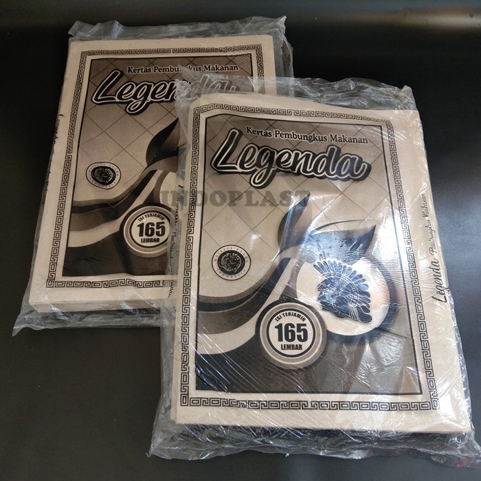 

165lembar Kertas nasi Bungkus Besar 28x38 Merk LEGENDA HITAM