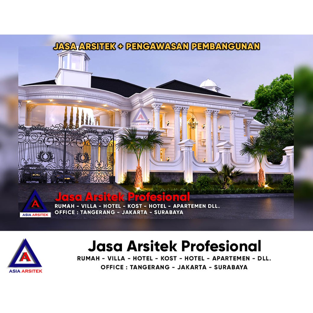 Jual Jasa Arsitek Desain Rumah Klasik Hook Modern Di Kemayoran Jakarta Pusat Indonesia Shopee Indonesia