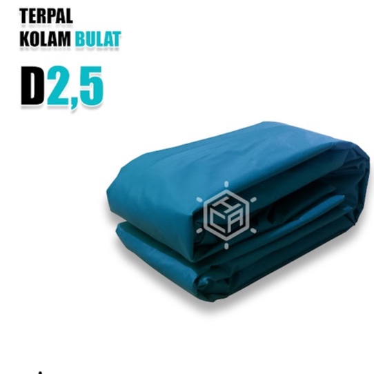 Kolam Bulat D2,5 T1,2 M Orchid Semi Karet Terpal Saja/Kolam ikan/kolam budidaya/kolam orchid