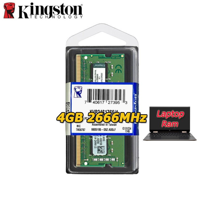 Notebook Kingston DDR4 RAM 4GB 8GB 16GB PC4 2133Mhz 2400Mhz 2666Mhz 3200Mhz Laptop