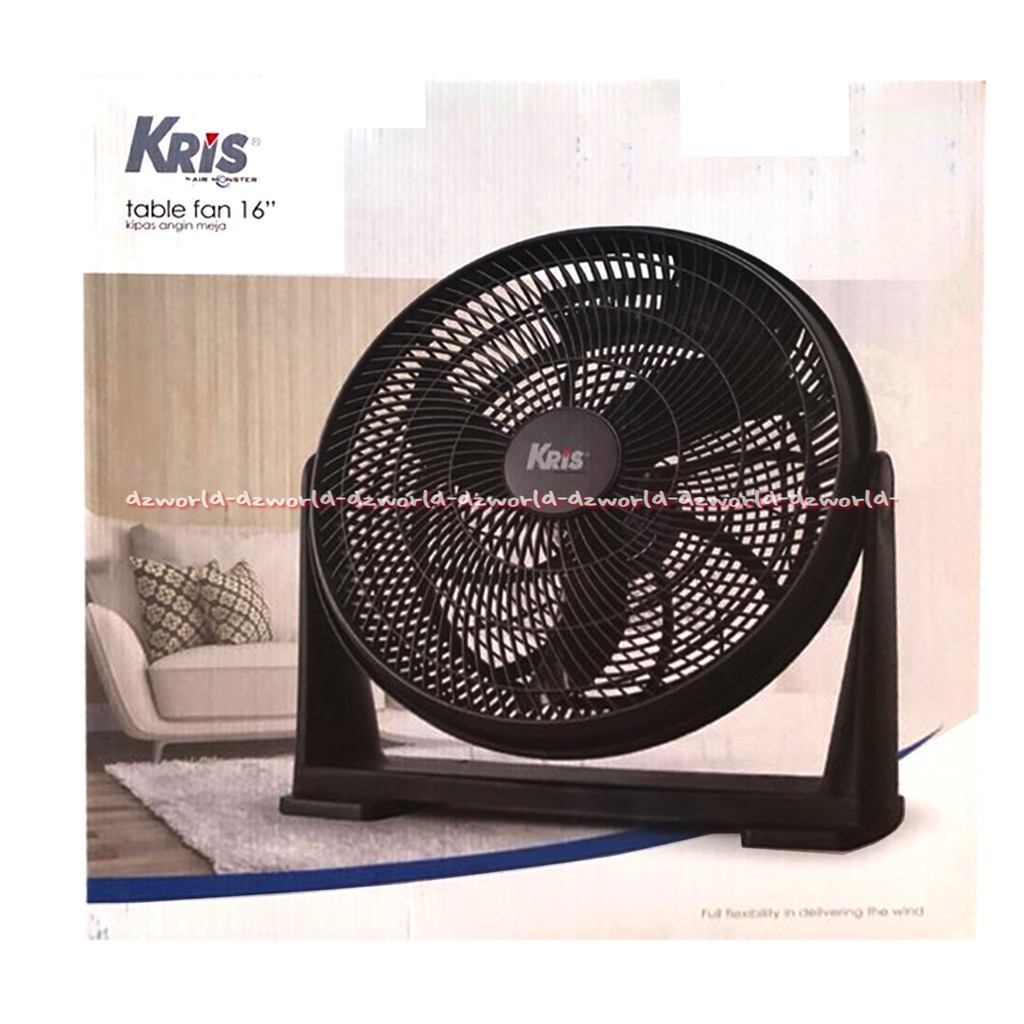 Kris Air Monster Table Fan 16 Inch Kipas Angin Meja Hitam Black