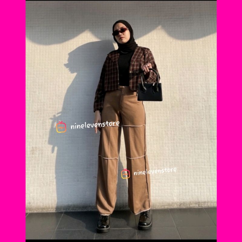 kulot bordir wanita bahan moscrepe