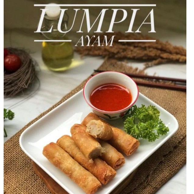 

LUMPIA AYAM FROZEN ISI 10 PCS NON MSG TANPA PENGAWET TERLARIS