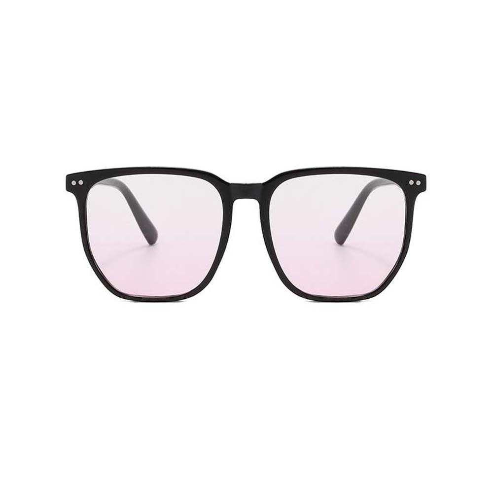 Mxbeauty Kacamata Anti Radiasi Lensa Pink Kacamata Transparan Anti Radiasi Komputer Eyewear Bingkai Besar Gaya Korea Blush Glasses