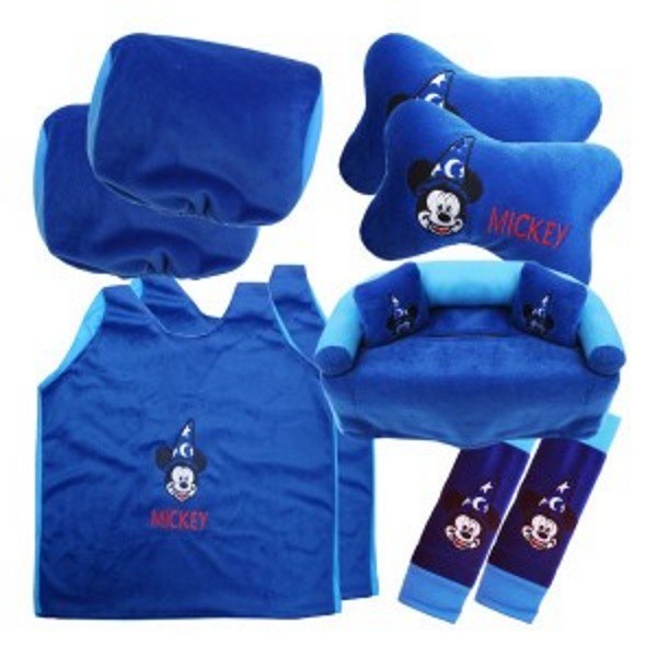 Bantal Mobil 5 in 1 Exclusive Mickey Biru