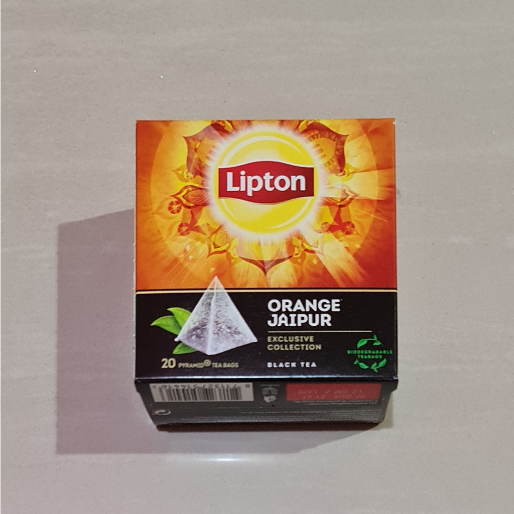 

Lipton Black Tea Orange Jaipur Pyramid Tea Bags 20 x 1.8 Gram