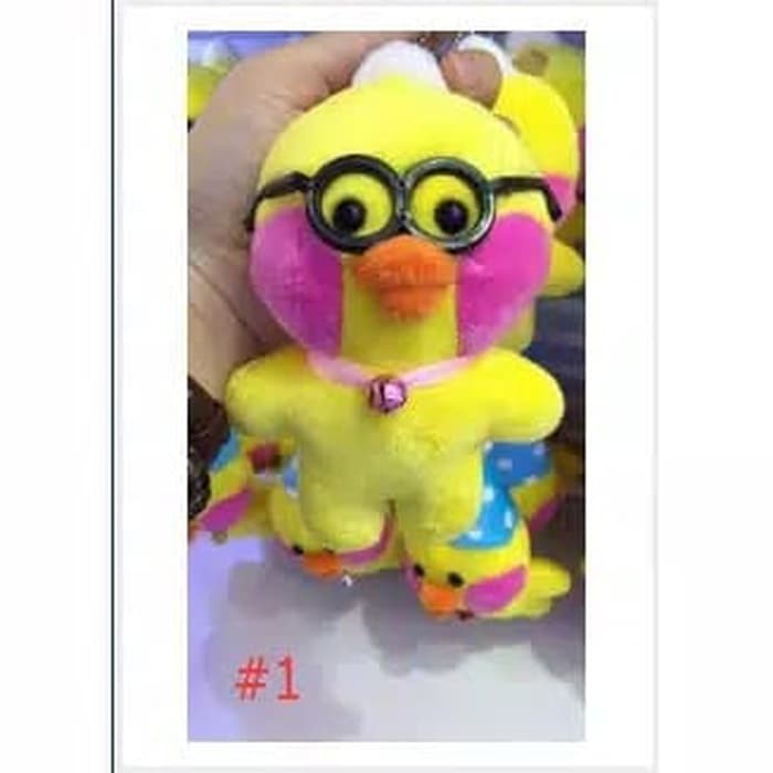 Gantungan kunci tas bebek piyo piyo mainan anak bebek piyo piyo Mainan Anak murah