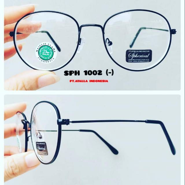 Kacamata (-)minus/jarak jauh/lensa optik /frem oval desig korean pria dan wanita