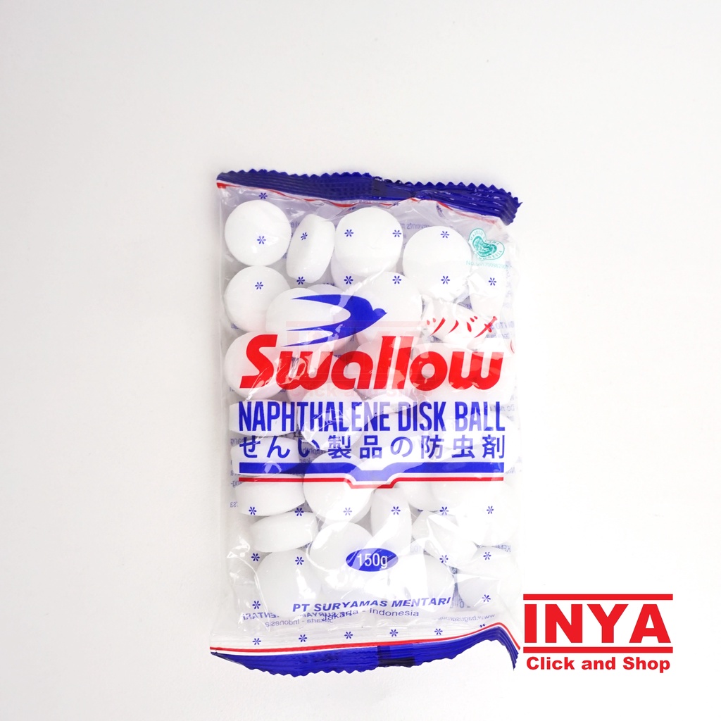 SWALLOW NAPHTHALENE DISK BALL 150gr - Kamper Anti Serangga