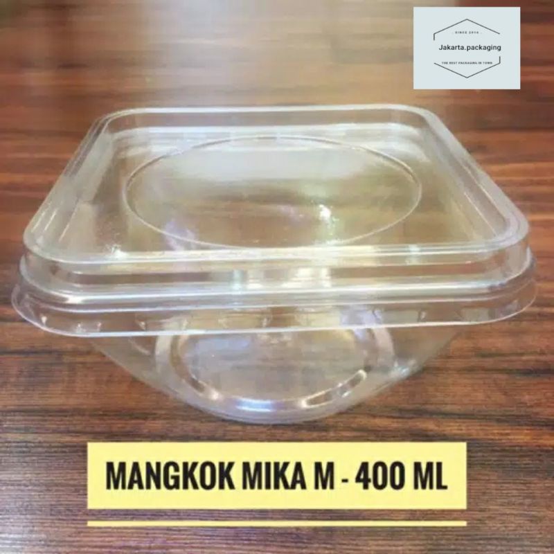 MANGKOK MIKA SALAD 400ML / MANGKOK SALAD PLASTIK 400ML / MANGKOK MIKA SIP MINIMAL ORDER 100PCS KELIP