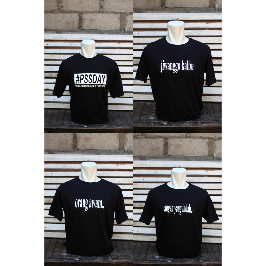 Custom Sablon Tulisan Kaos Distro