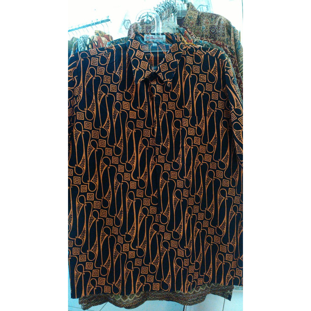 Batik Danar Hadi Lengan Pendek Original Hitam [ADN-PE120]