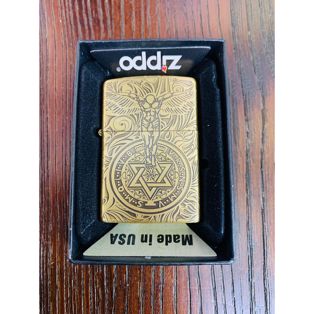 Korek Api Zippo Mancis Super Grade A Super Grade Premium Gold Motif Karakter MANCIS ZIPPO