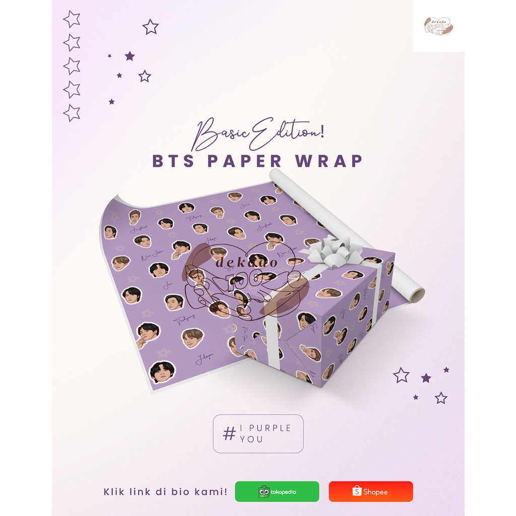 

Kertas Kado BTS 32x48cm Basic Ungu Ilustrasi (Paper Wrap / Gift Wrap)