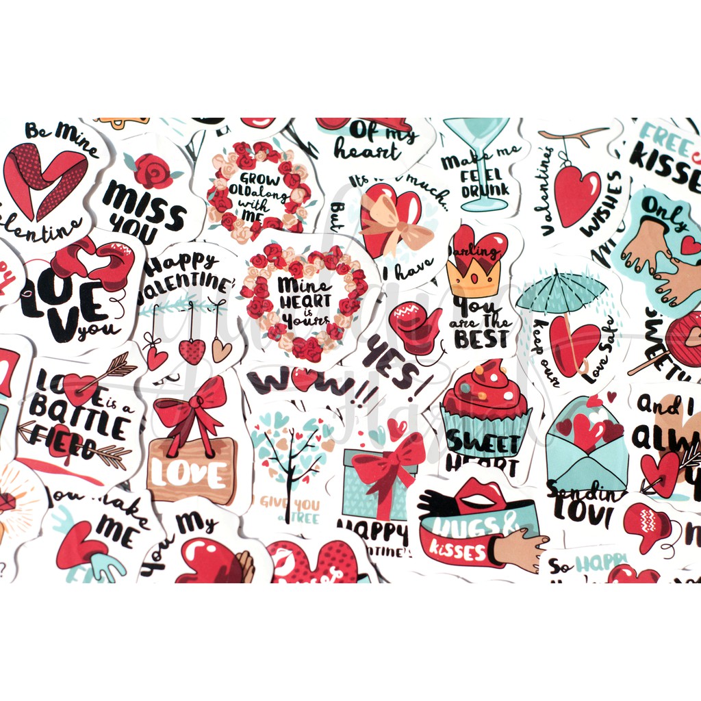 Stiker Sweet Heart Stiker Lucu Stiker Unik DIY Scrapbook GH 303460