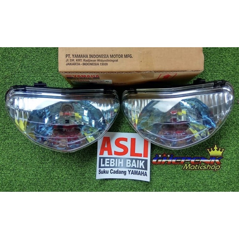 Reflektor Headlamp Mio sporty Blue Smoke Original YGP