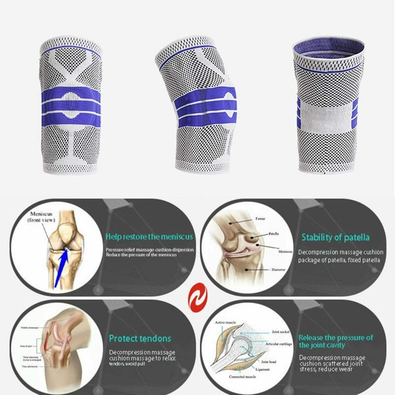 Deker Lutut Knee Support With Spring Gel Pad Decker Olahraga