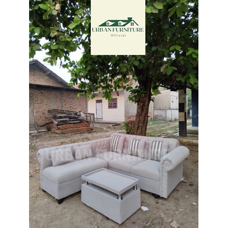 SOFA L KANCING FREE ONGKIR WILAYAH BEKASI - URBAN FURNITURE
