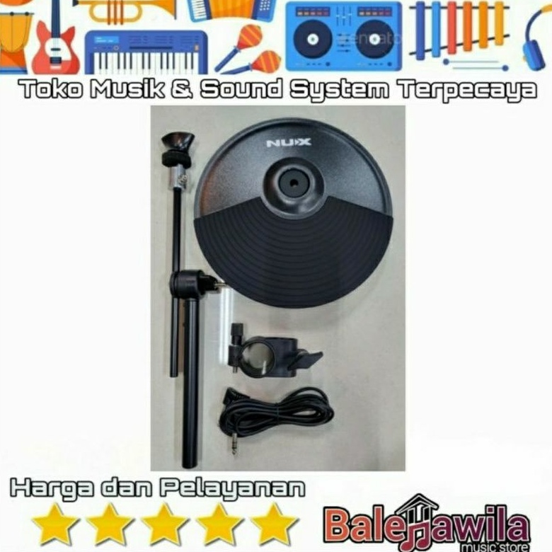 Cymbal Set Tambahan Nux Dm210 Dm 210 10 inch , Cymbal Tambahan DM 7X DM7X 12in ORIGINAL