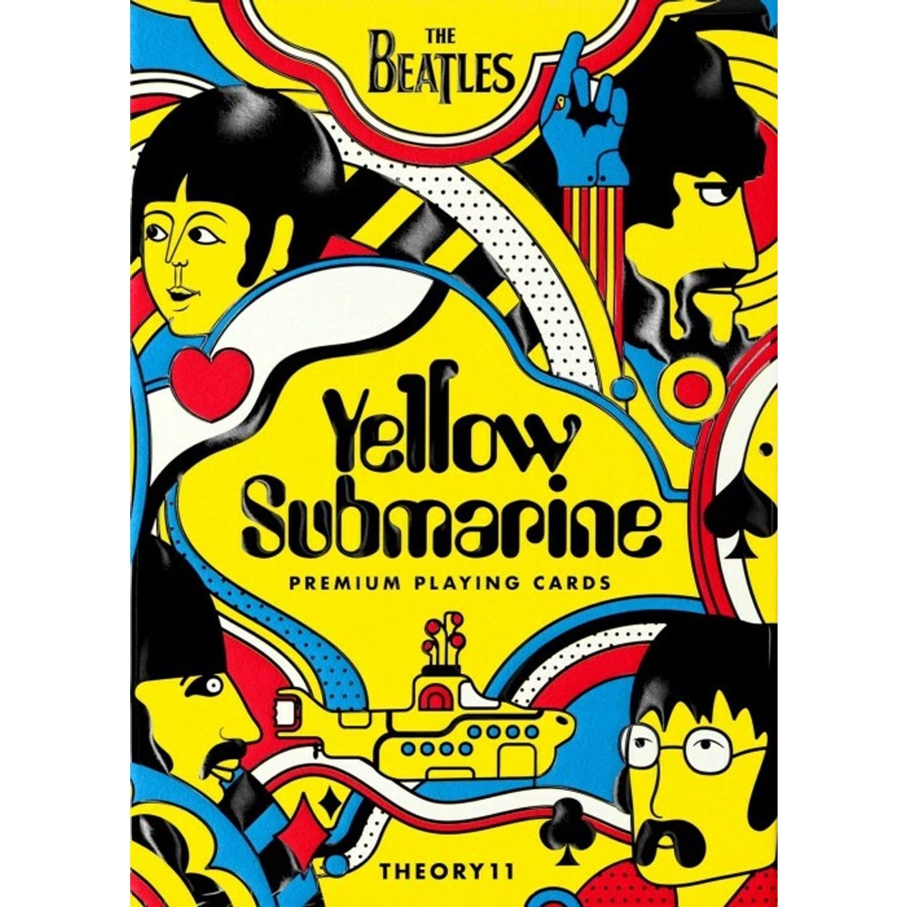 theory11 theory 11 the beatles yellow submarine playing card kartu remi poker sulap import premium