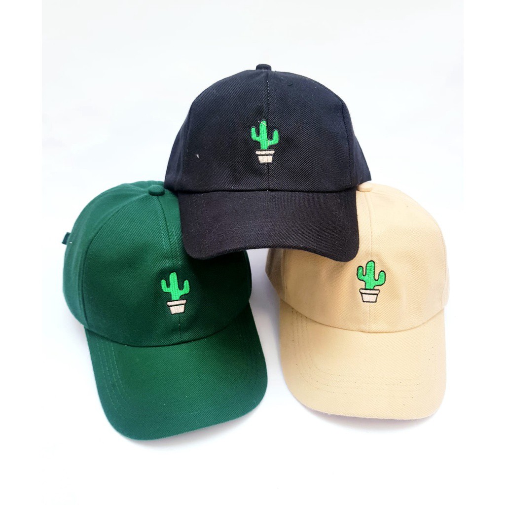 TOPI BASEBALL CACTUS (BORDIR) PRIA &amp; WANITA/topi bordir kaktus bahan premium