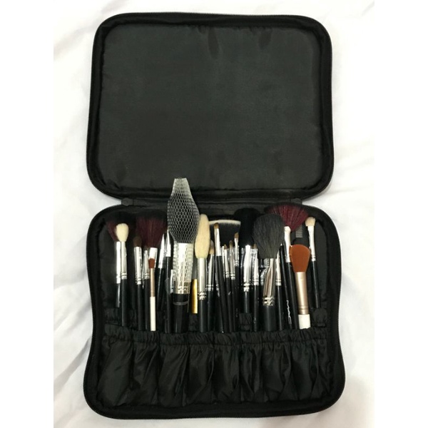 Kukaku black organizer pouch brush/tempat kuas brush/brush mua/brush makeup