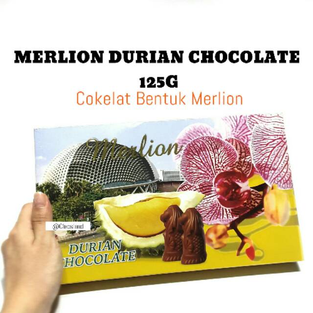 Qfchoco Oleh Oleh Singapore Merlion Durian Chocolate 125g