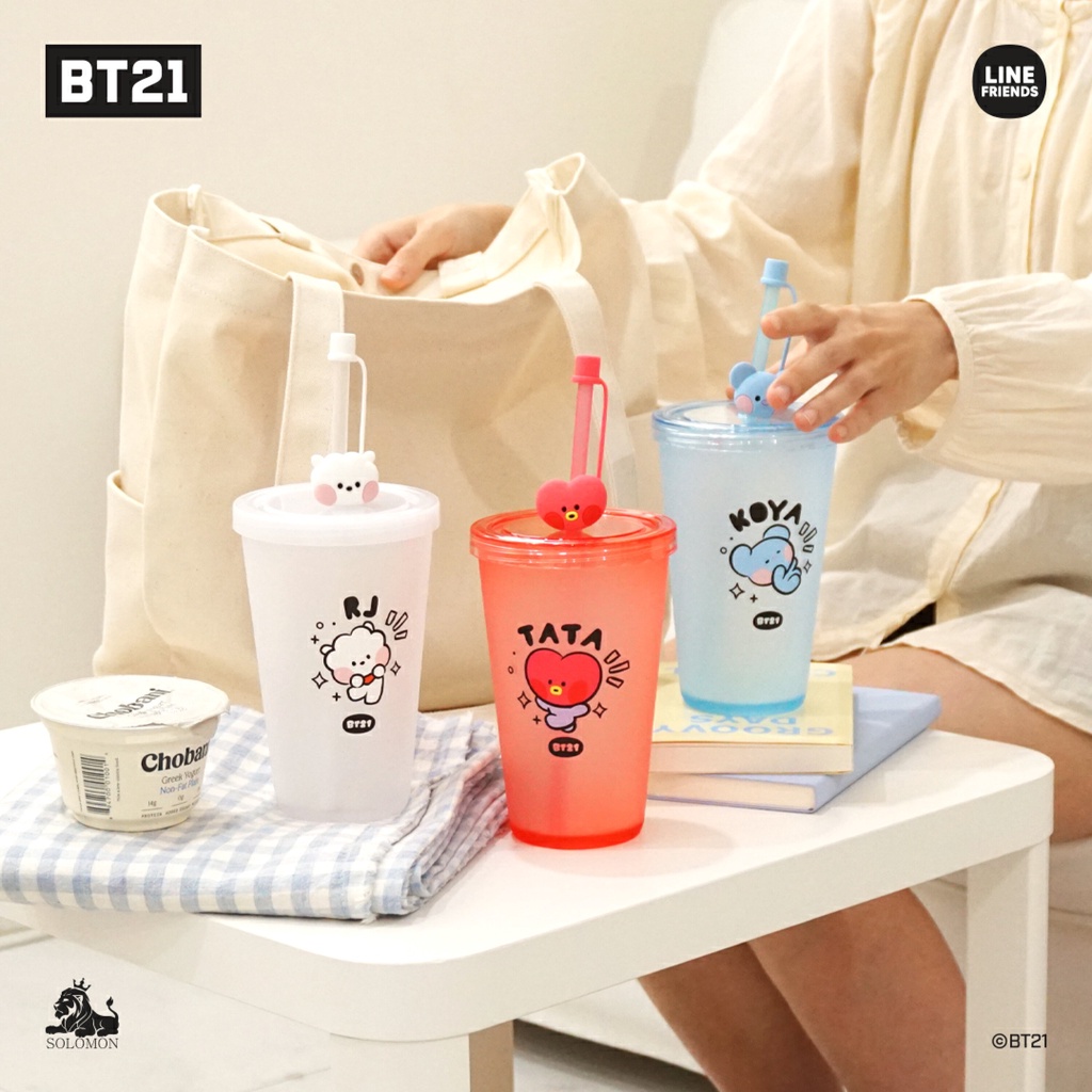 BT21 MININI TUMBLER REUSABLE CUP OFFICIAL JAPAN BTS JEPANG TUMBLER BOTOL MINUM