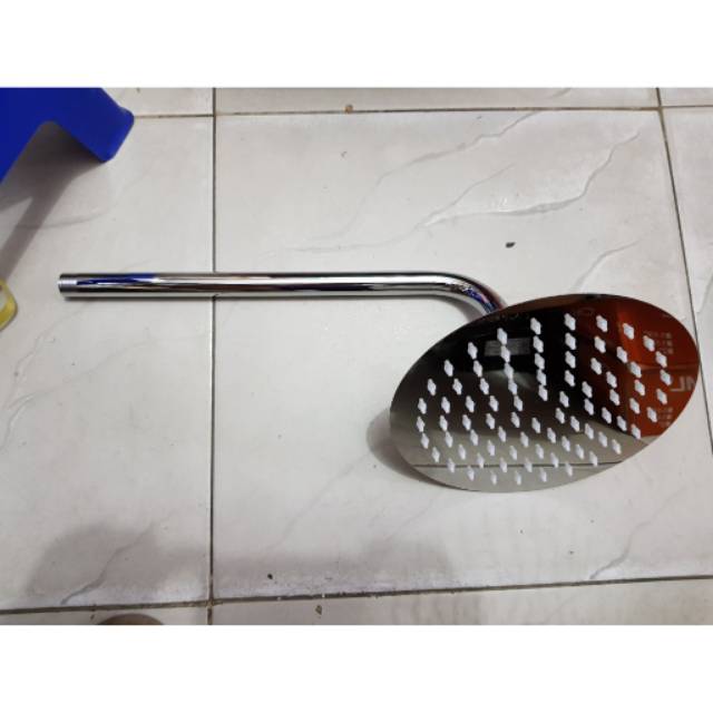 Wall shower stainless bulat 8in 20cm PROMO