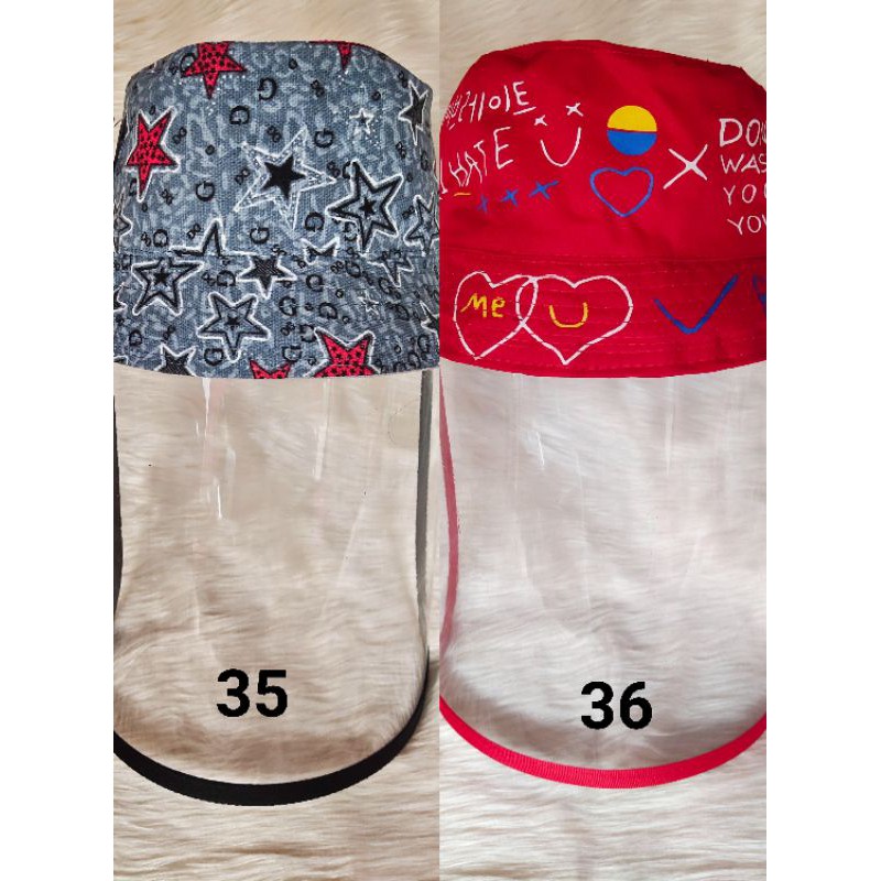 topi anak anti corona bucket hat anak topi bayi anti corona topi faceshield-3