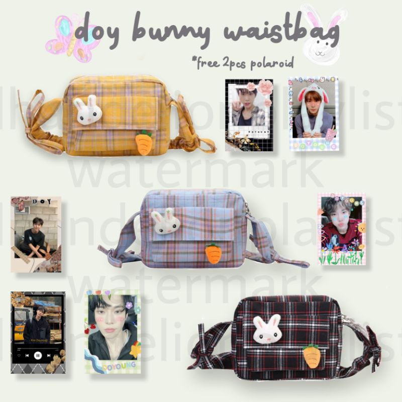 [Pre-Order] Doyoung NCT bunny Waistbag Slingbag tas selempang