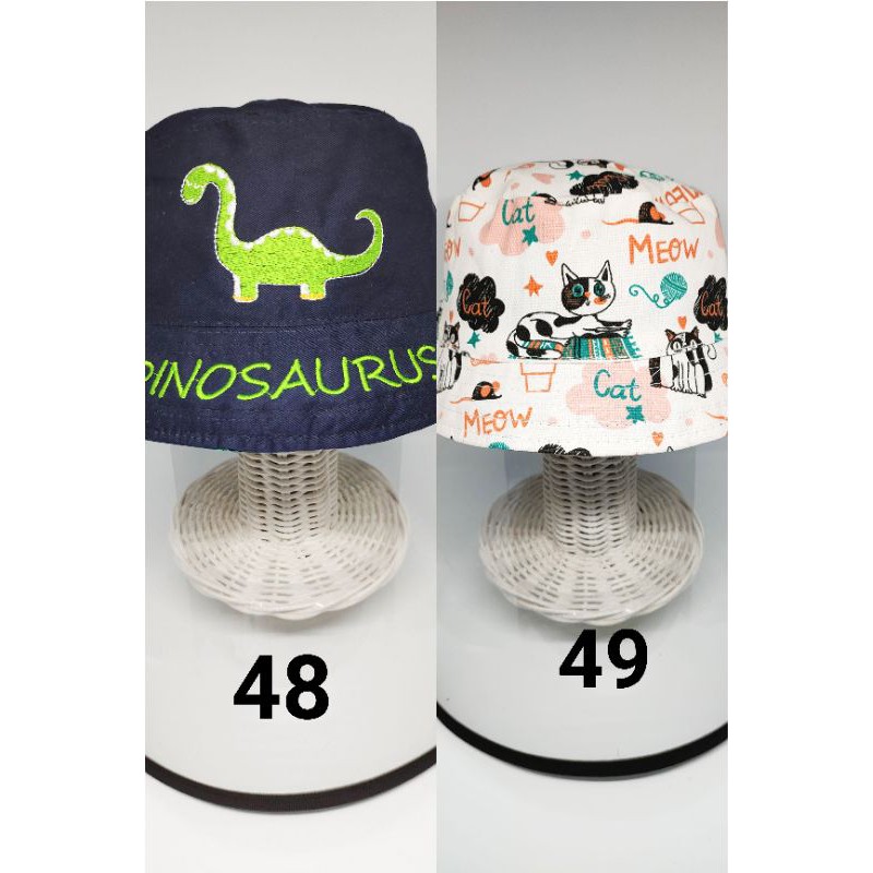 topi anak anti corona bucket hat anak topi bayi anti corona topi faceshield-5