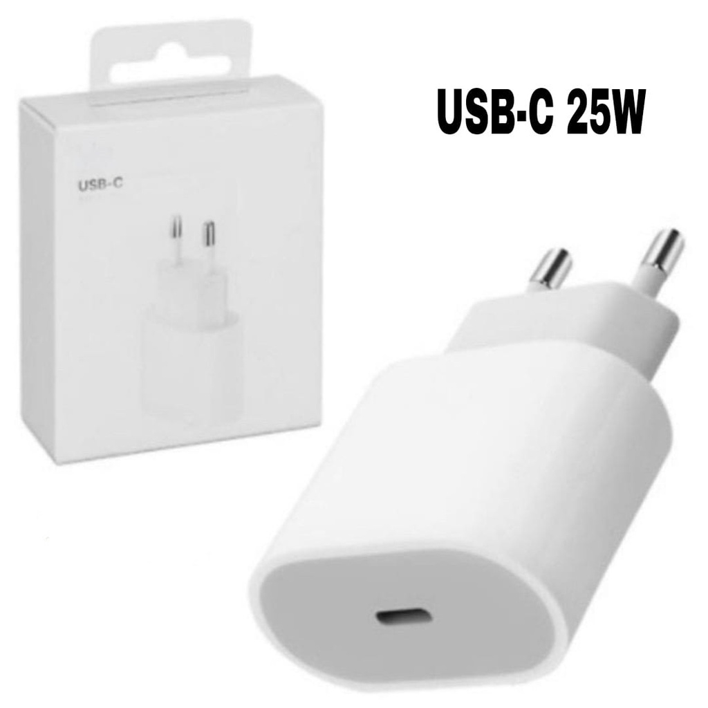 Batok Charger / Kepala Charger Lightning 25W Adaptor Fast Charging USB C