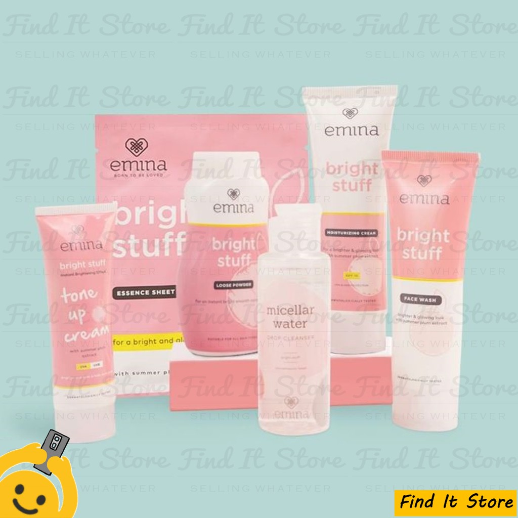 Emina Bright Stuff Series Face Wash Toner Moisturizing Micellar water Tone Up Acne Prone