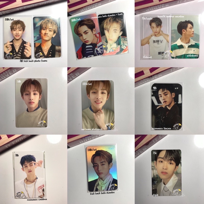 READY STOCK WayV Winwin Photocard AR HOLO Lenti Resonance Our Home SMCU Summer Vacation