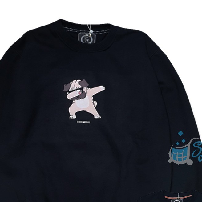 SWEATER CREWNECK PRIA BLACK INSOMNIA ORIGINAL WANITA SWITER DISTRO SWEATSHIRT EIGHT DISTRO-1