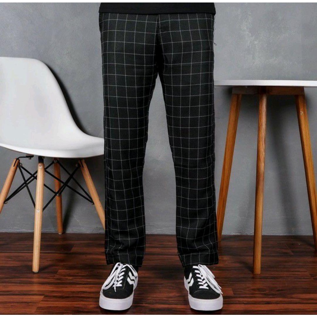 CELANA TARTAN PRIA / CELANA PANJANG TARTAN / CELANA KOTAK-KOTAK / CELANA KOTAK KOTAK PRIA