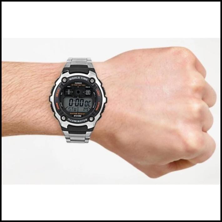 Casio Original Ae-2000Wd-1A / Ae2000Wd-1A Digital - Stainless - Silver